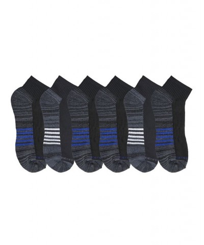 Men's Cushioned Quarter Crew Socks, Pack of 6 Multi $10.74 Socks