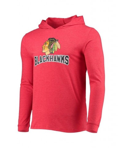 Men's Red Chicago Blackhawks Meter Jogger Sleepwear Set $36.00 Pajama