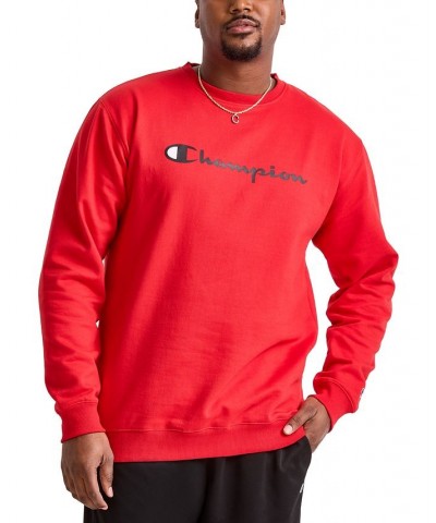 Men's Big & Tall Powerblend Logo Graphic Fleece Sweatshirt Scarlet $19.48 Sweatshirt