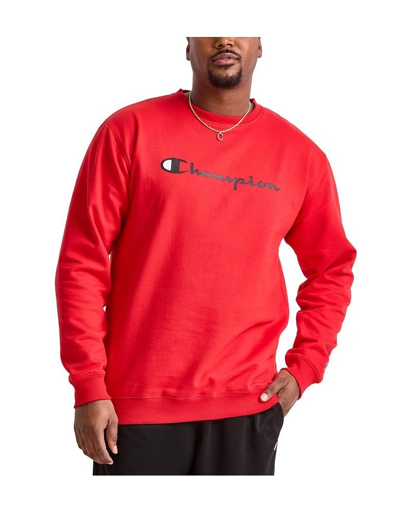 Men's Big & Tall Powerblend Logo Graphic Fleece Sweatshirt Scarlet $19.48 Sweatshirt