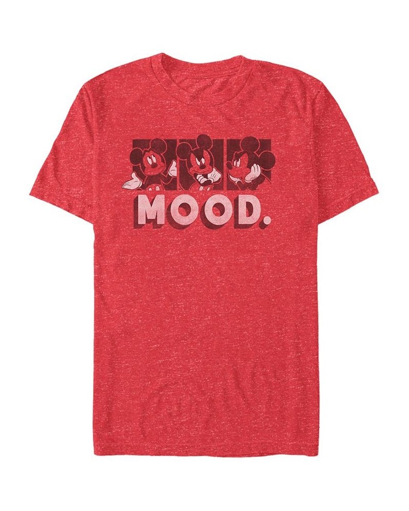 Men's Mickey Mood Short Sleeve T-Shirt Red $18.54 T-Shirts