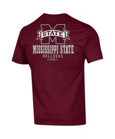 Men's Maroon Mississippi State Bulldogs Stack 2-Hit T-shirt $19.80 T-Shirts