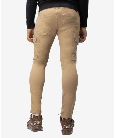 Men's Slim Fit Commuter Chino Pant with Cargo Pockets Tan/Beige $24.15 Pants