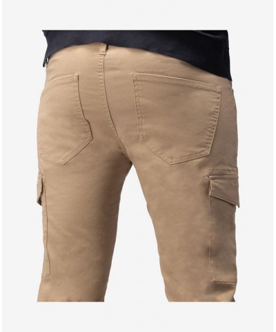 Men's Slim Fit Commuter Chino Pant with Cargo Pockets Tan/Beige $24.15 Pants