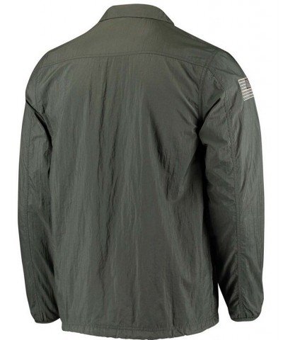 Men's Olive Miami Hurricanes Salute To Service Full-Snap Jacket $34.31 Jackets