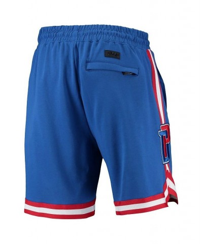 Men's Cade Cunningham Blue Detroit Pistons Player Replica Shorts $55.20 Shorts