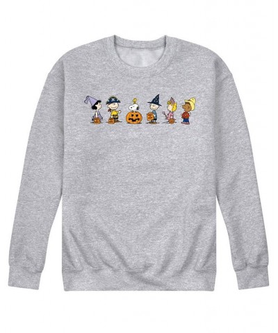 Men's Peanuts Characters Fleece T-shirt Gray $30.24 T-Shirts