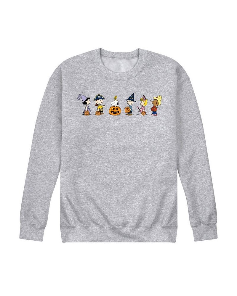 Men's Peanuts Characters Fleece T-shirt Gray $30.24 T-Shirts