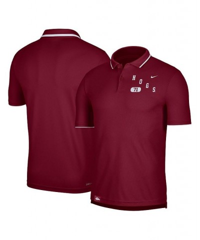 Men's Cardinal Arkansas Razorbacks Wordmark Performance Polo Shirt $28.60 Polo Shirts