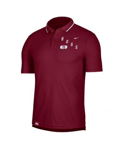 Men's Cardinal Arkansas Razorbacks Wordmark Performance Polo Shirt $28.60 Polo Shirts