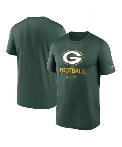 Men's Green Green Bay Packers Infographic Performance T-shirt $18.00 T-Shirts