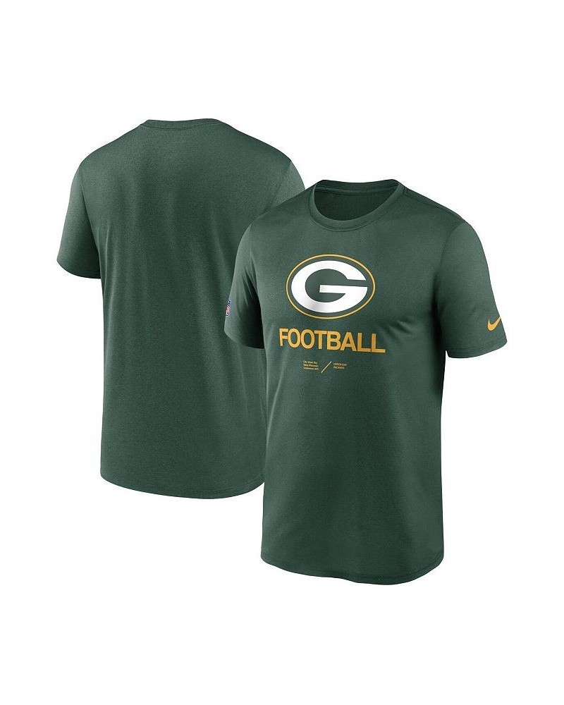 Men's Green Green Bay Packers Infographic Performance T-shirt $18.00 T-Shirts