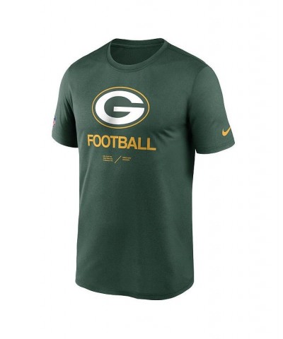 Men's Green Green Bay Packers Infographic Performance T-shirt $18.00 T-Shirts