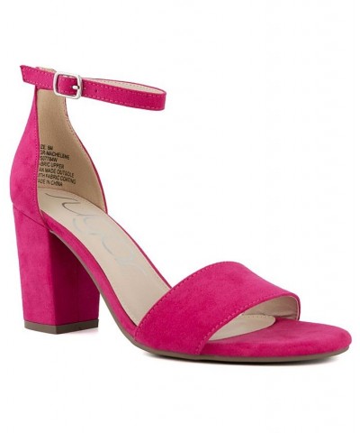 Women's Machelene Dress Heel Sandals Pink $34.45 Shoes