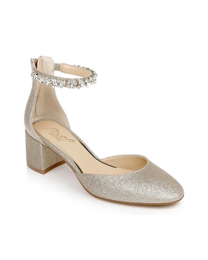 Women's Cathleen Evening Pump Gold $45.22 Shoes