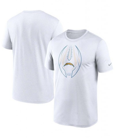 Men's White Los Angeles Chargers Team Legend Icon Performance T-shirt $22.50 T-Shirts