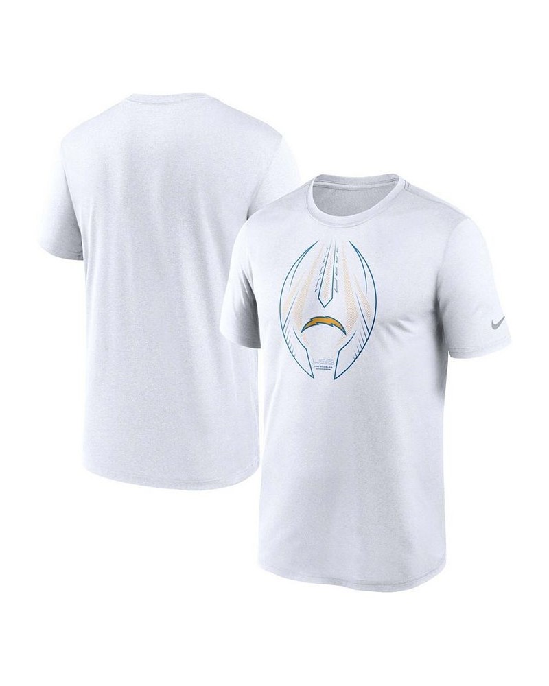 Men's White Los Angeles Chargers Team Legend Icon Performance T-shirt $22.50 T-Shirts