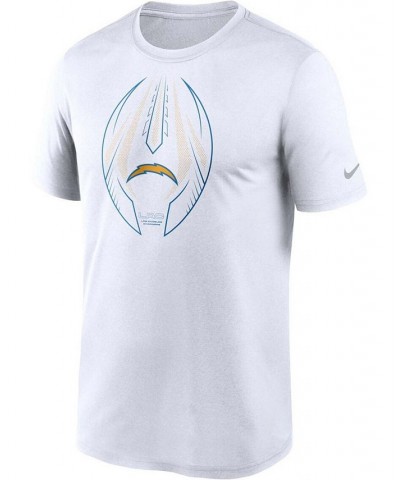 Men's White Los Angeles Chargers Team Legend Icon Performance T-shirt $22.50 T-Shirts