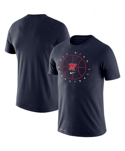 Men's Navy Ole Miss Rebels Basketball Icon Legend Performance T-shirt $26.99 T-Shirts