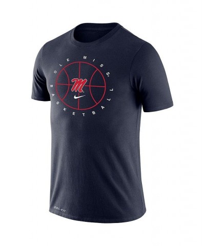 Men's Navy Ole Miss Rebels Basketball Icon Legend Performance T-shirt $26.99 T-Shirts