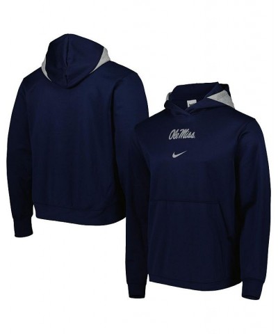 Men's Navy Ole Miss Rebels Spotlight Performance Pullover Hoodie $46.74 Sweatshirt