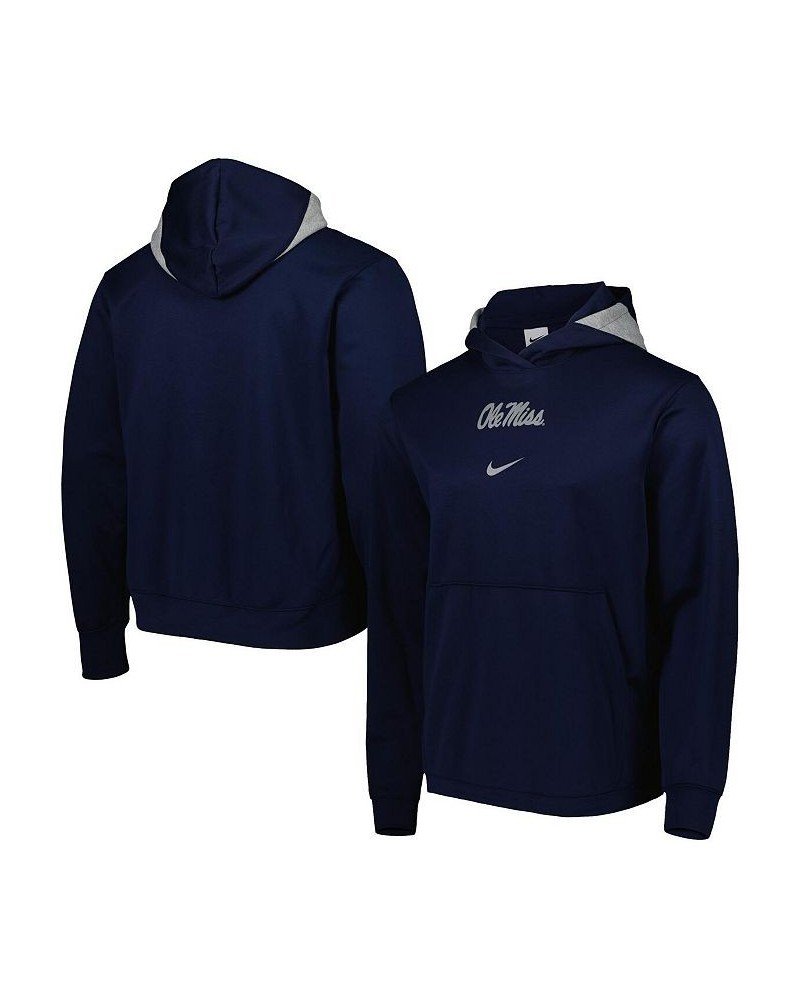 Men's Navy Ole Miss Rebels Spotlight Performance Pullover Hoodie $46.74 Sweatshirt