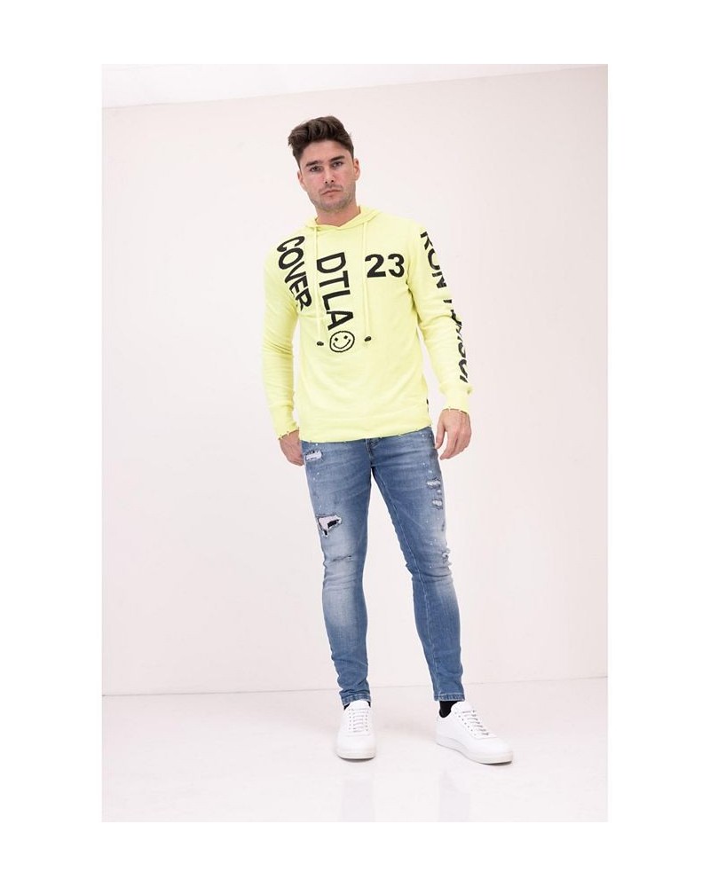 Men's Modern Downtown Los Angeles Hoodie Yellow $65.25 Sweatshirt