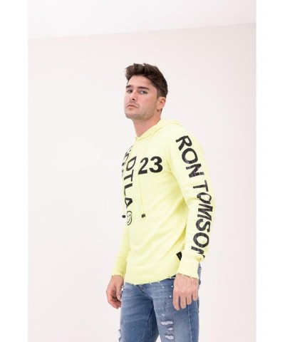 Men's Modern Downtown Los Angeles Hoodie Yellow $65.25 Sweatshirt