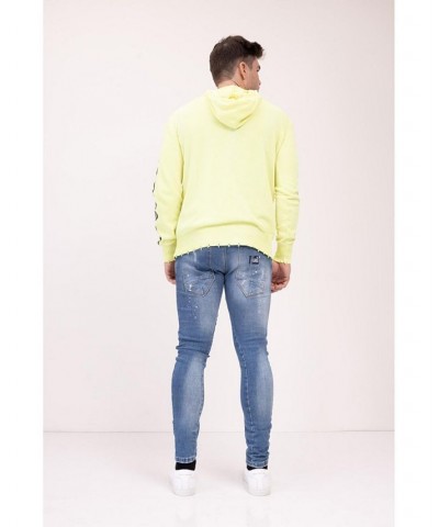 Men's Modern Downtown Los Angeles Hoodie Yellow $65.25 Sweatshirt