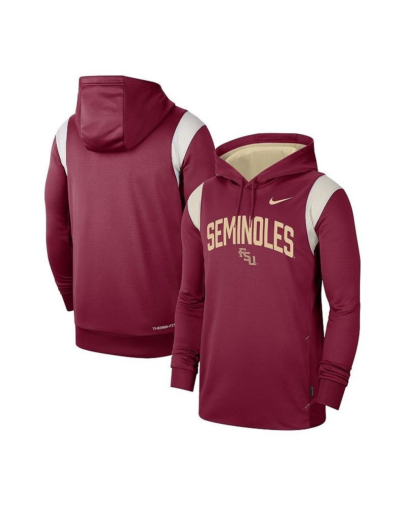 Men's Garnet Florida State Seminoles 2022 Game Day Sideline Performance Pullover Hoodie $38.95 Sweatshirt