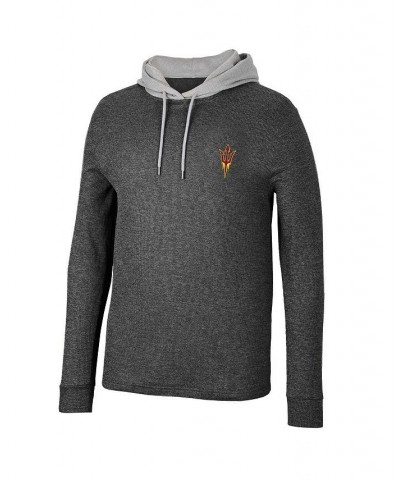 Men's Black Arizona State Sun Devils Ballot Waffle-Knit Thermal Long Sleeve Hoodie T-shirt $22.00 T-Shirts