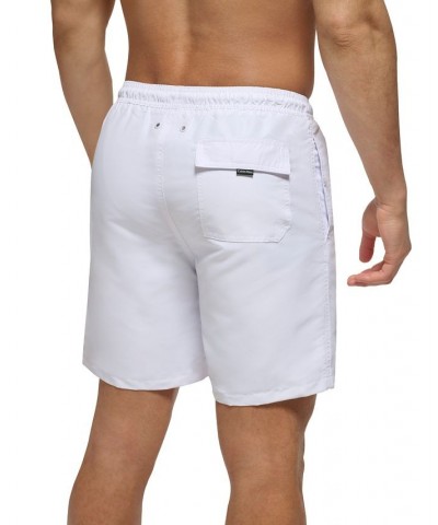 Men's Regular-Fit UPF 50+ Reflection Logo Swim Trunks White $21.98 Swimsuits