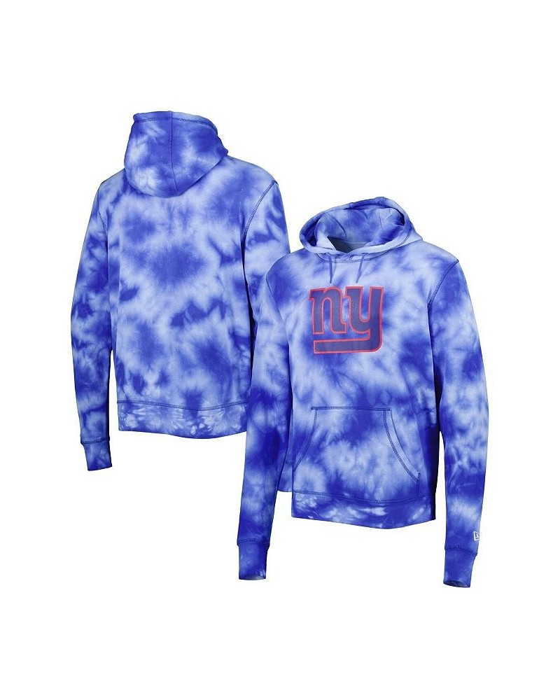 Men's Royal New York Giants Team Tie-Dye Pullover Hoodie $49.49 Sweatshirt