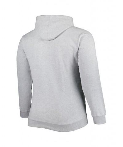 Men's Branded Heather Gray New York Knicks Big and Tall Wordmark Pullover Hoodie $32.00 Sweatshirt