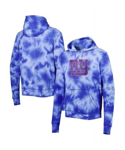 Men's Royal New York Giants Team Tie-Dye Pullover Hoodie $49.49 Sweatshirt