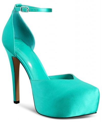 Women's Satiya Platform Dress Sandals Green $62.40 Shoes