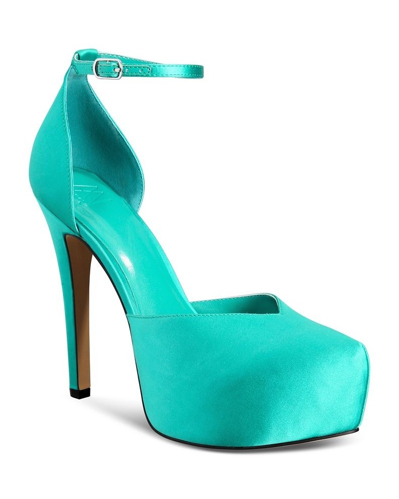 Women's Satiya Platform Dress Sandals Green $62.40 Shoes