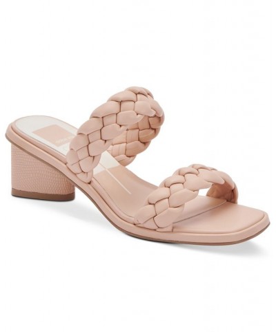 Women's Ronin Braided Block-Heel Sandals PD02 $57.50 Shoes