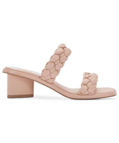 Women's Ronin Braided Block-Heel Sandals PD02 $57.50 Shoes