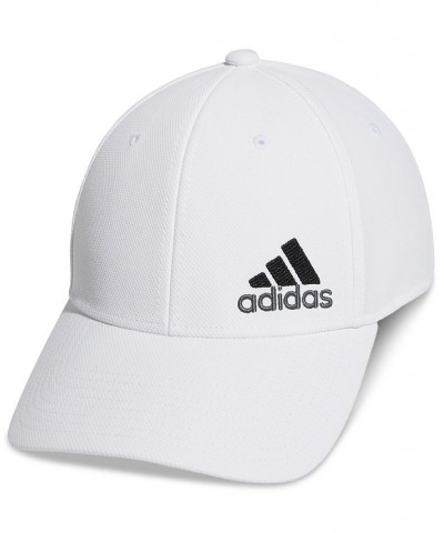 Men's Release 3 Stretch Fit Logo Embroidered Hat White $12.39 Accessories