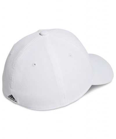 Men's Release 3 Stretch Fit Logo Embroidered Hat White $12.39 Accessories