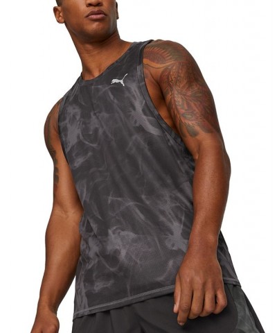 Men's Run Favorite Graphic Logo Tank Black $26.10 T-Shirts