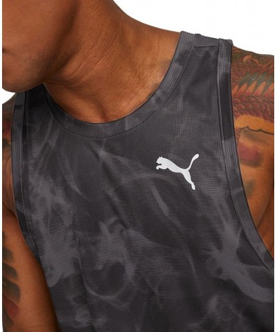 Men's Run Favorite Graphic Logo Tank Black $26.10 T-Shirts