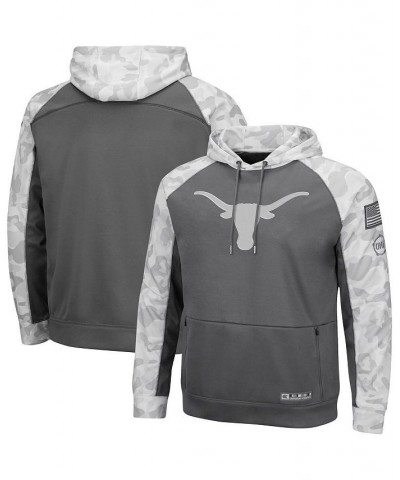 Men's Gray, Arctic Camo Texas Longhorns OHT Military-Inspired Appreciation Tonal Raglan Pullover Hoodie $40.79 Sweatshirt