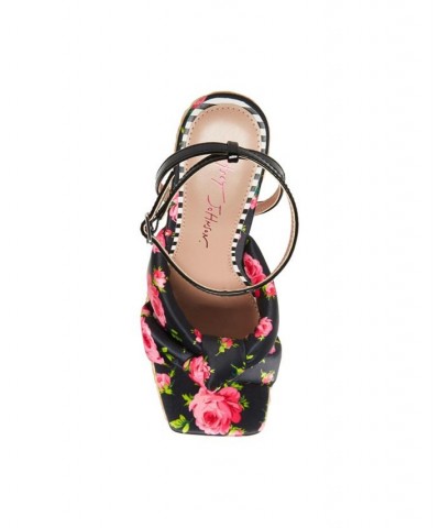 Women's Pansie Floral Wedge Sandals PD01 $53.46 Shoes