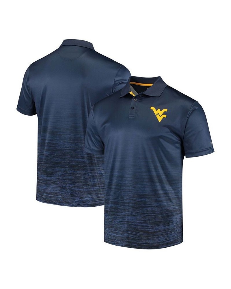 Men's Navy West Virginia Mountaineers Marshall Polo $23.20 Polo Shirts