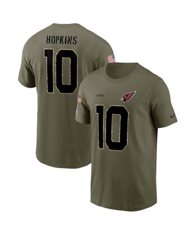 Men's DeAndre Hopkins Olive Arizona Cardinals 2022 Salute To Service Name and Number T-shirt $17.20 T-Shirts