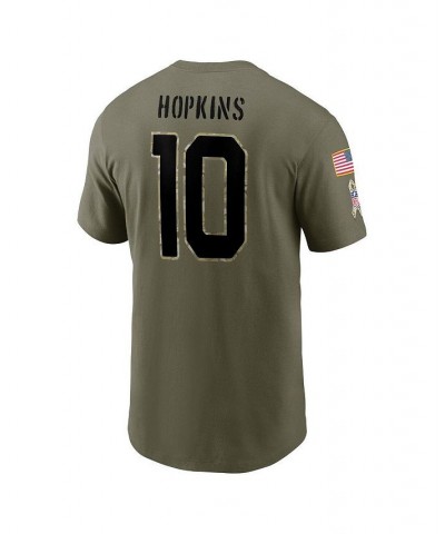 Men's DeAndre Hopkins Olive Arizona Cardinals 2022 Salute To Service Name and Number T-shirt $17.20 T-Shirts