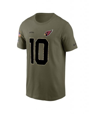 Men's DeAndre Hopkins Olive Arizona Cardinals 2022 Salute To Service Name and Number T-shirt $17.20 T-Shirts