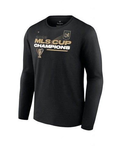 Men's Branded Black LAFC 2022 MLS Cup Champions Locker Room Long Sleeve T-shirt $26.87 T-Shirts